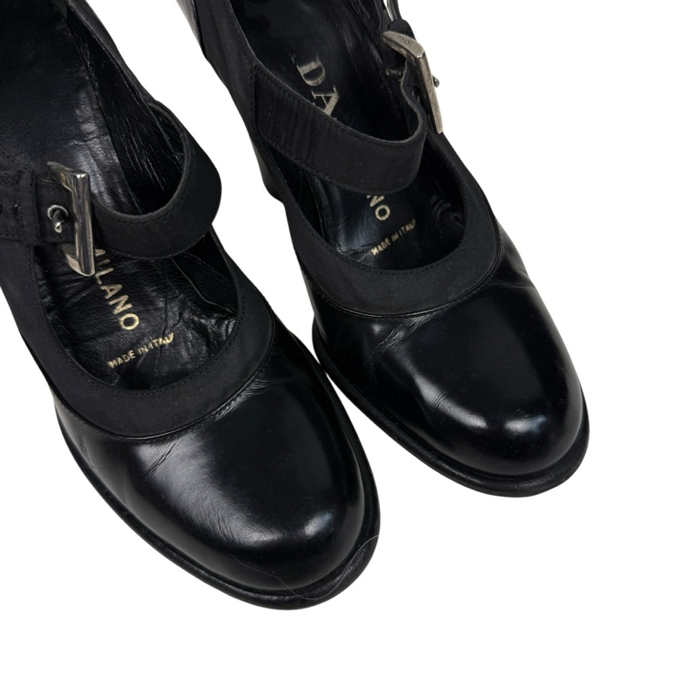 Prada Vintage Y2K Twee Mary Jane Heel Pumps - Picture 3 of 8